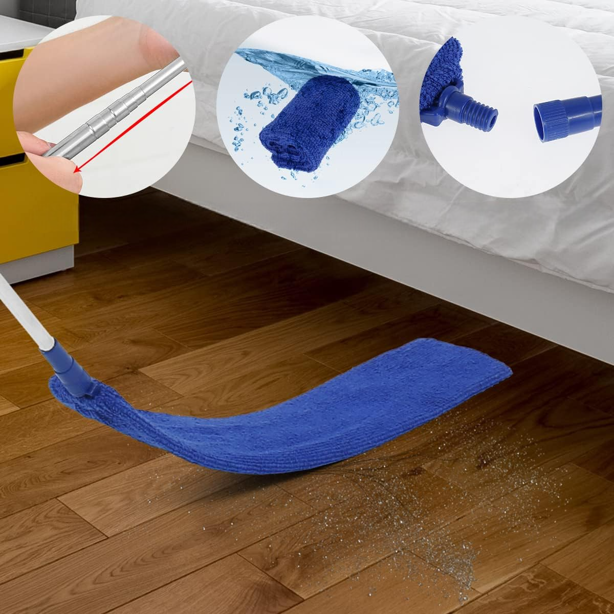 Serpillère Microfibre - GapDustCleaner™ - Bleu