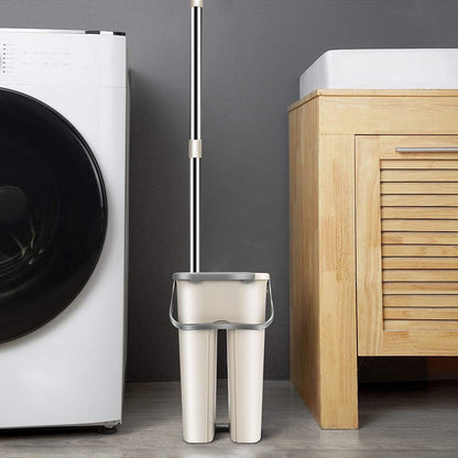 Balai et Seau Essoreur - SwiftClean™ - Beige