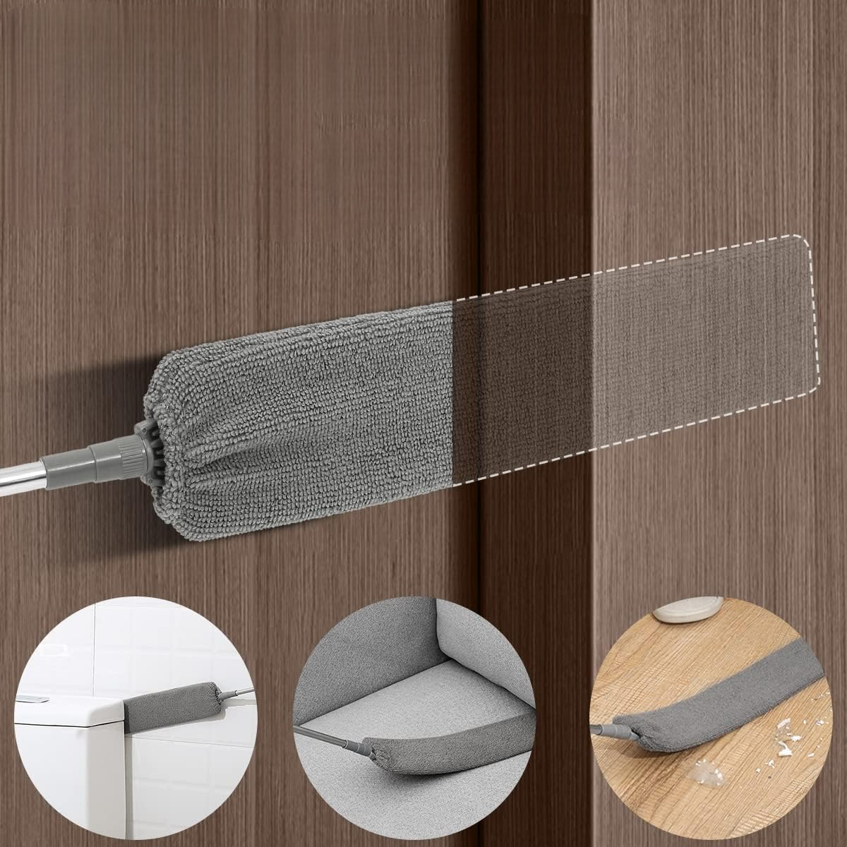 Serpillère Microfibre - GapDustCleaner™ - Gris